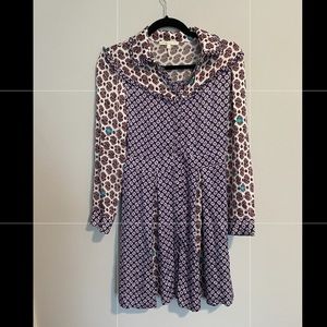 Pleated long sleeve Maje dress size 1